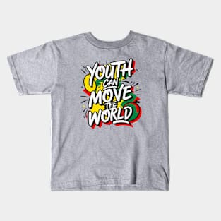 Youth Can Move the World - Baha'i Faith Kids T-Shirt